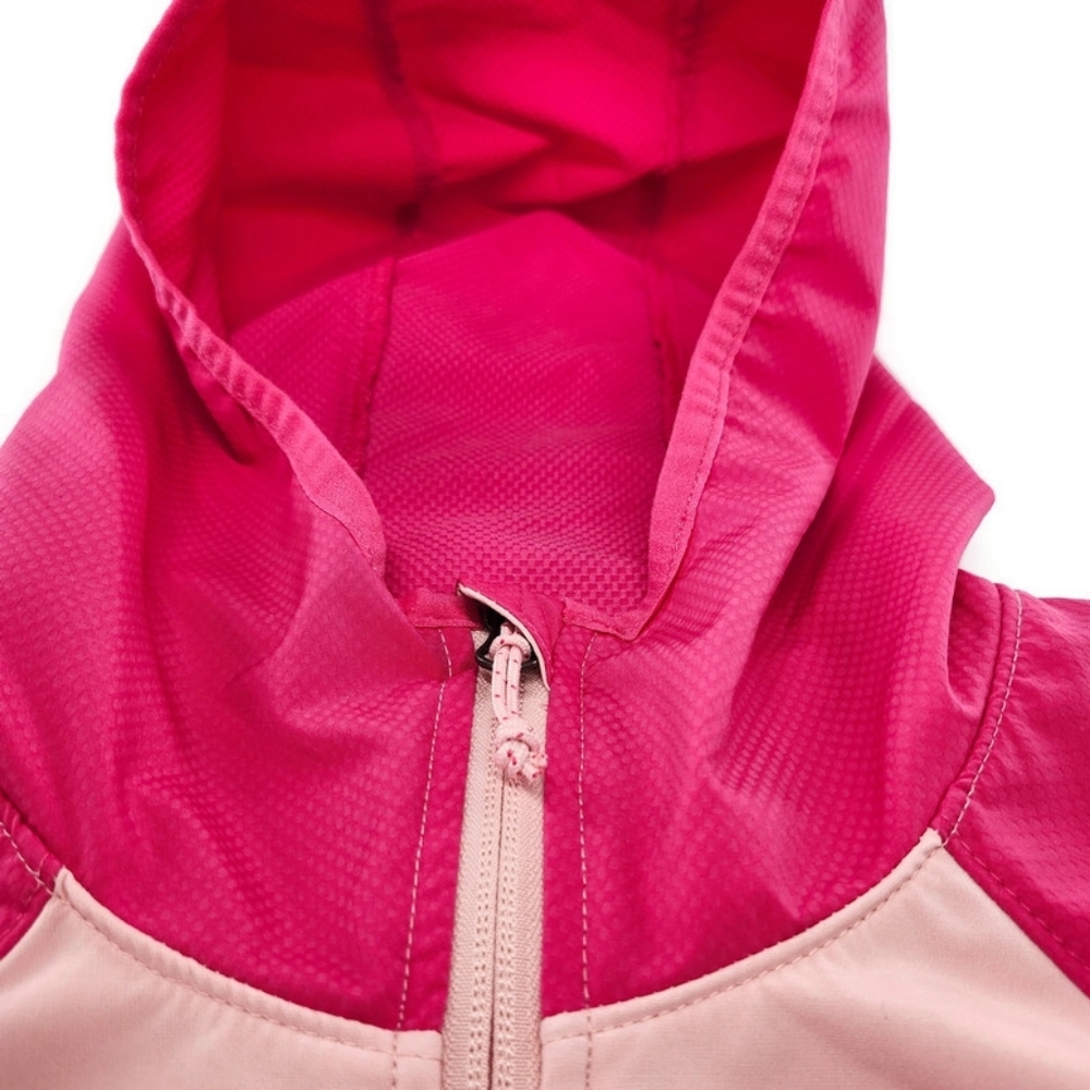 Columbia Light & Dark Pink Hooded Wind Water Resistant Softshell Stretch Jacket - Picture 5 of 11